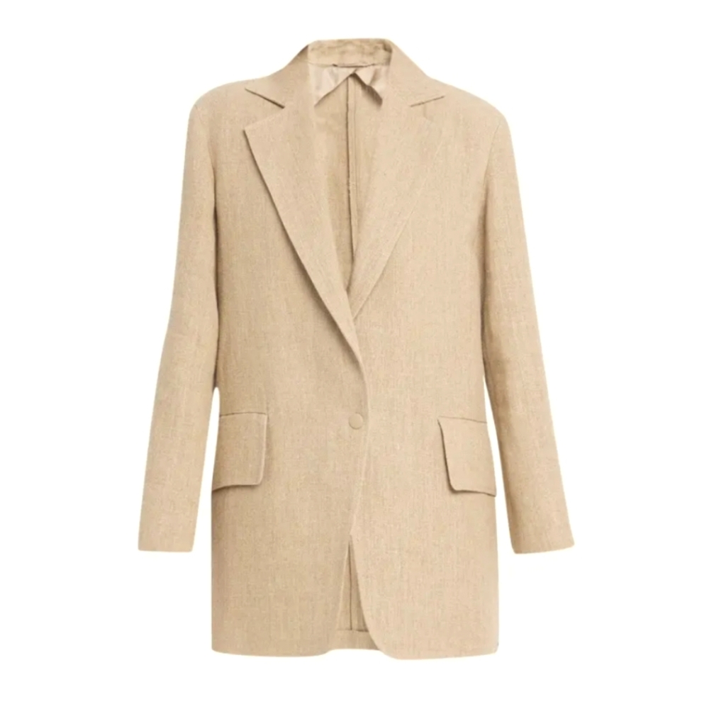 NWT❤️MAX MARA Undici Linen Blazer Jacket - Picture 2 of 8